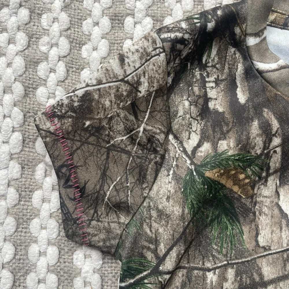 CARHARTT Girls Size 5 Force Performance Camo TShirt Hunting Outdoor Woods School